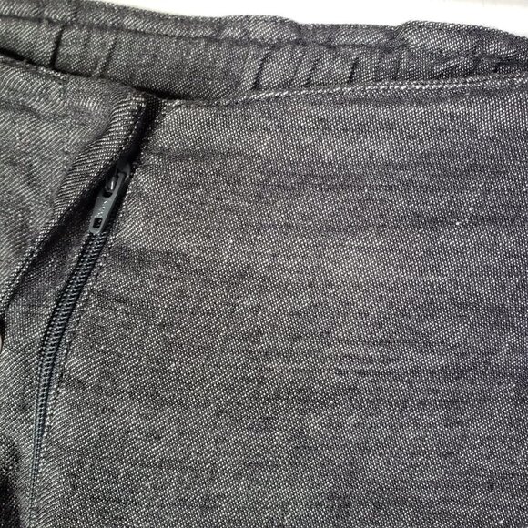 Piazza Sempione Linen Blend Pants Trousers IT 40 US 4 Black Grey - Picture 3 of 11